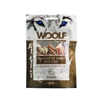 Woolf pochoutka Rabbit and Cod Triangle 100 g