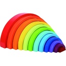 Montessori Tooky Toy - kostky Rainbow Puzzle