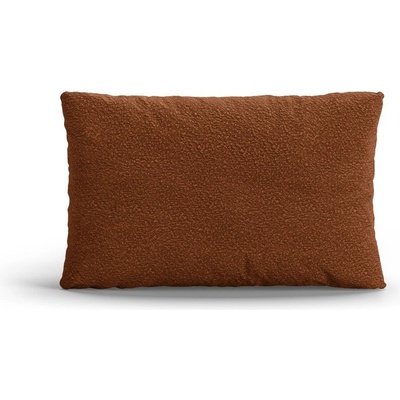 Micadoni Теракотена възглавница за диван от букле Poppy - Micadoni (MIC_PIL_30x50_101_POPPY3)