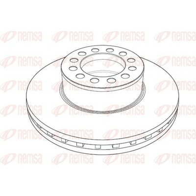 REMSA Brzdový kotouč Heavy Duty Brake Disc NCA1188.20