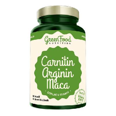 GreenFood Carnitin Arginin Maca - 90 kapslí