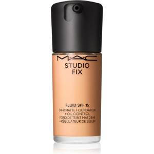 MAC Cosmetics Studio Fix Fluid SPF 15 24HR Matte Foundation + Oil Control матиращ фон дьо тен SPF 15 цвят NW15 30ml