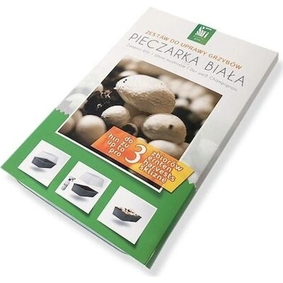 PLANTO Sada pro pěstování Žampión bílý 3L (Agaricus Bisporus) PO-3L-ZB