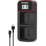 KingMa Двойно LCD USB Зарядно за NP-F550 NP-F750 NP-F950 Батерии Sony Видео Осветление и Монитори Зарядно за батерии