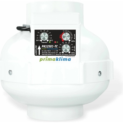 Prima Klima 680 m3/h 125 mm EC motor s tepelnou regulací (PK125EC-TC)