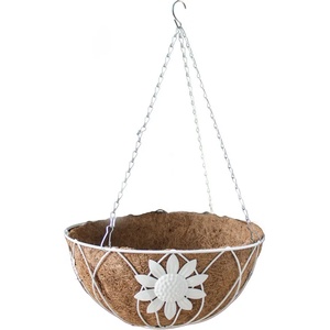 Chef`n Кокосова саксия висяща Ø30.5xh15.5cm БЯЛА (CGF161023-12) (0197106)