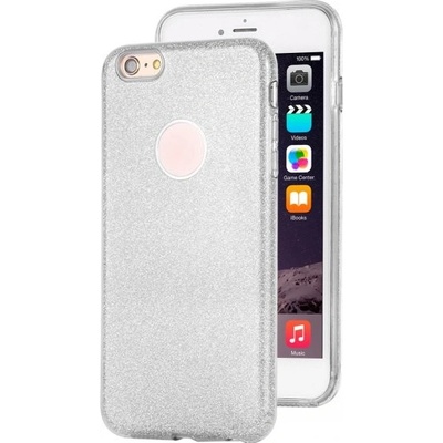 Pouzdro AppleKing třpytivé iPhone 6 Plus / 6S Plus - stříbrné