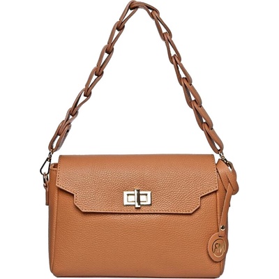 Roberta M dámska kožená kabelka RM1810T Cognac