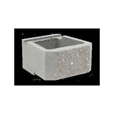 CUP STONE velký štípaný Bílá