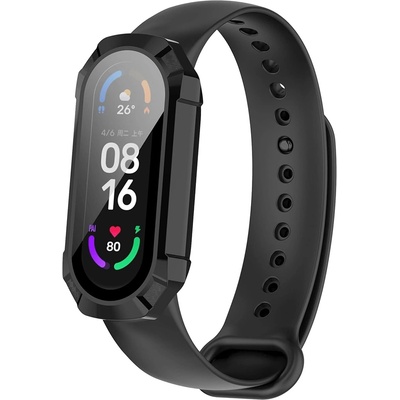 Techsuit Протектор за Xiaomi Mi Band 4 / 5 / 5 NFC / 6 / 6 NFC + Протектор - Defense360 Pro - Черен