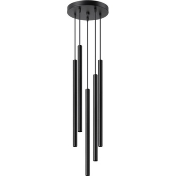 Sollux Черно метално висящо осветително тяло ø 25 cm Fideus - Sollux (NL.1176)