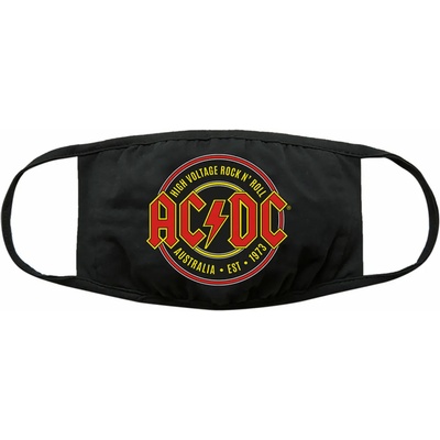 ROCK OFF Маска AC/DC - Est. 1973 - Черен - ROCK OFF - ACDCMASK04B