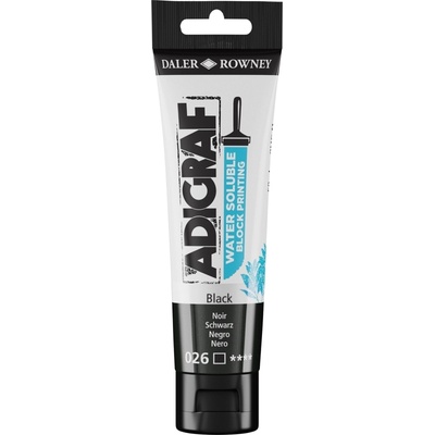 Daler Rowney Adigraf Block Printing Water Soluble Colour Боя за линогравюра Black 59 ml (185059026)