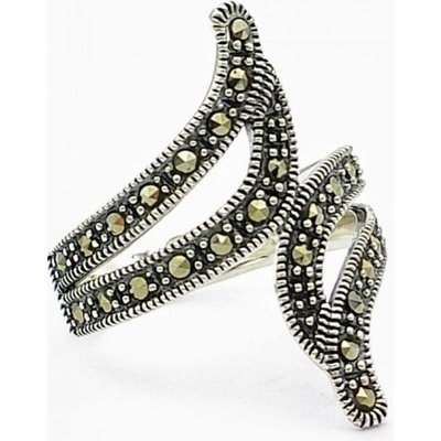 Zlato minerály Stříbrný prsten markazit ST04333sd55