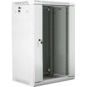 Lanberg Комуникационен шкаф Lanberg rack cabinet 19" wall-mount 18U / 600x450 for self-assembly (flat pack), grey (WF01-6418-10S)