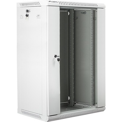 Lanberg Комуникационен шкаф Lanberg rack cabinet 19" wall-mount 18U / 600x450 for self-assembly (flat pack), grey (WF01-6418-10S)