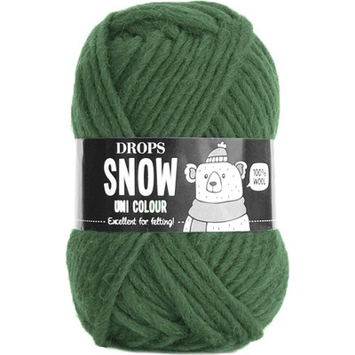 Příze DROPS Snow uni color 97 - temný břečťan