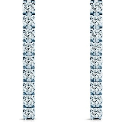 SAVICKI Náušnice Share Your Love biele zlato, laboratórne diamanty SYL-K04-BR-018-LAB-B
