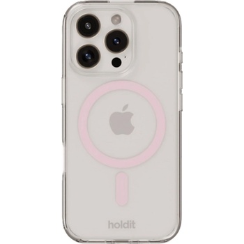 Holdit Калъф Holdit - MagSafe Case, iPhone 16, розов/прозрачен (7330985164941)