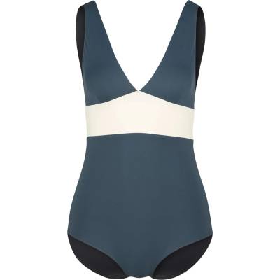 MYMARINI Дамски бански костюм MYMARINI Women's Plungesuit Swimsuit - Black / Grey / White (150-5675-0112)