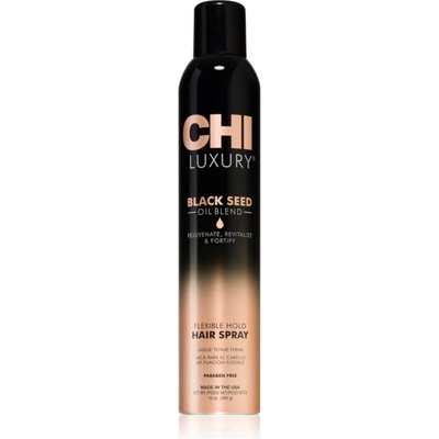 CHI Luxury Black Seed Oil Flexible Hold Hairspray лак за коса за гъвкава фиксация 284ml