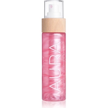 COCOSOLIS AURA Peptide Shimmer Spray хидратиращ спрей с блясък с аромат Strawberry Cheesecake 100ml