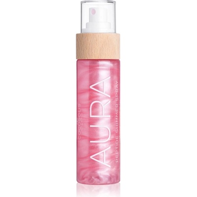 COCOSOLIS AURA Peptide Shimmer Spray хидратиращ спрей с блясък с аромат Strawberry Cheesecake 100ml