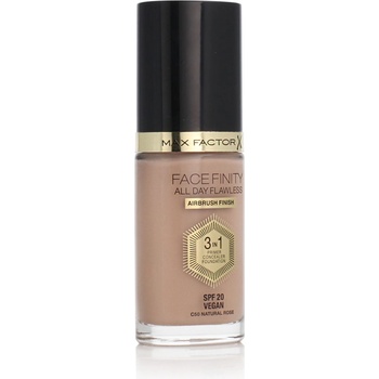 Max Factor All Day Flawless 3 in 1 Facefinity Foundation Make-Up SPF20 Natural Rose C50 30 ml