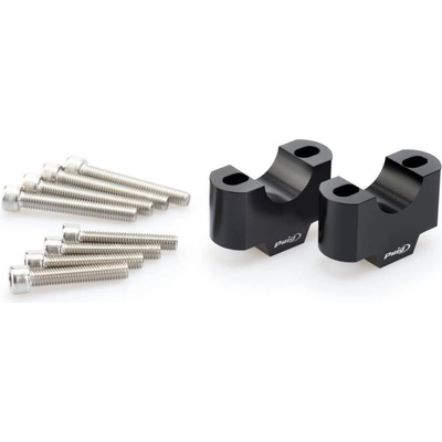 Zvýšenie riadidiel PUIG 3741N čierna výška 30 mm, d 29 mm