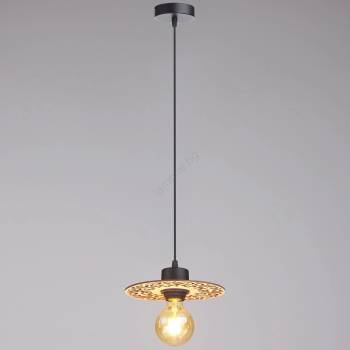 HEXE Пендел FALCO 1xE27/60W/230V Ø 20 см бежов (HX0219)