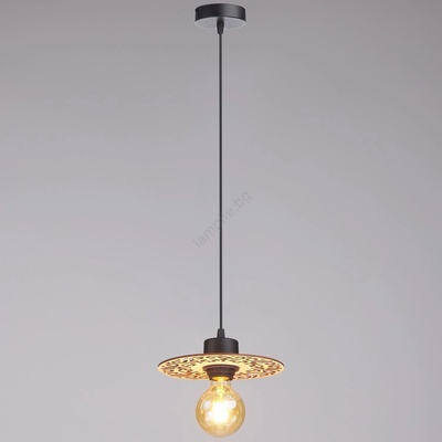 HEXE Пендел FALCO 1xE27/60W/230V Ø 20 см бежов (HX0219)