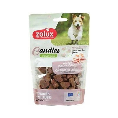 Zolux Pochúťka pes CANDIES Mini srdiečka vápnik 150 g