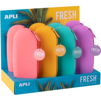 APLI Овален силиконов несесер Apli - Fresh, асортимент (19149)