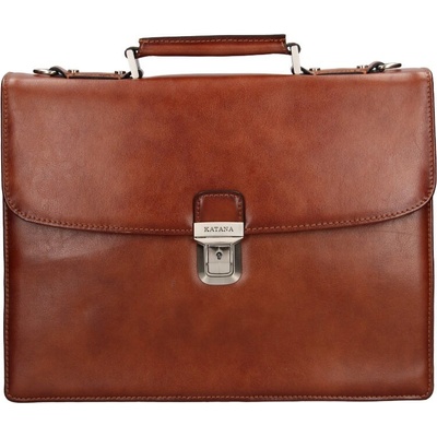 Katana Nice kožená aktovka hnědá – Zbozi.Blesk.cz