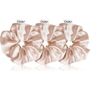 GLOV Satin Scrunchies S/M/L ластици за коса Sparkling Wine 3 бр