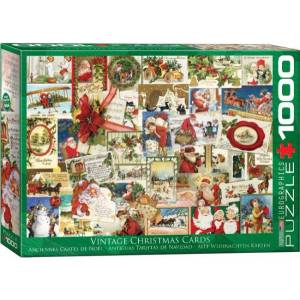 EUROGRAPHICS - Puzzle Vintage Christmas Cards - 1 000 piese