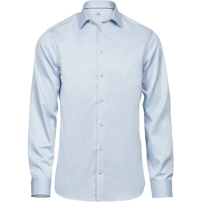 TeeJays keprová košile dlouhý rukáv slim fit TJ 4021 modrá světlá