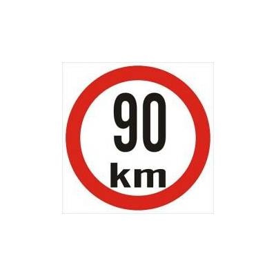 Označení rychlosti 90km, reflexní malé (pr.150mm) 12539C