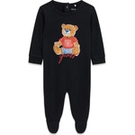 Guess Бебешки памучен гащеризон Guess Bear - Наситено тъмносин