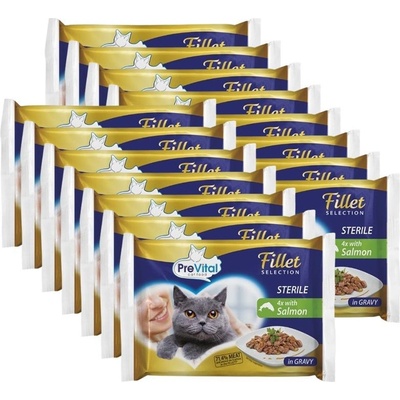 PreVital Fillet Selection Sterile losos v omáčce 60 x 85 g