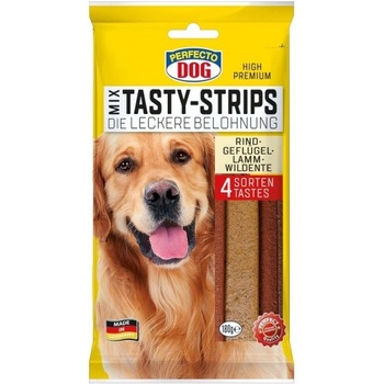 Perfecto Dog Mäsové plátky MIX hovädzie+jahňa+hydinové+kačacie 20ks 180 g