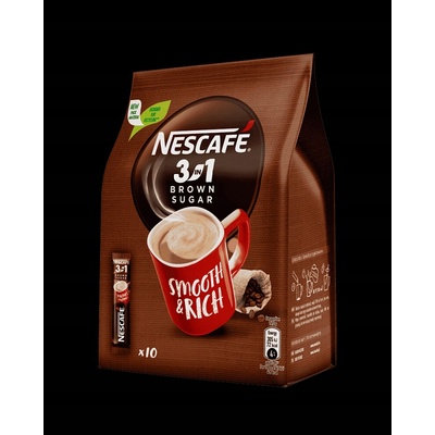 Nescafé 3v1 s trstinovým cukrom 10 x 16,5 g