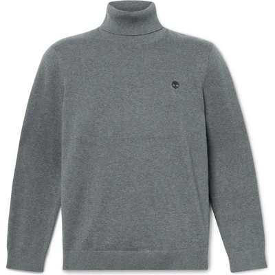 Timberland Мъжки пуловер Timberland Williams River Turtle Neck Cotton Sweater Jumper - Dark Grey Heather - размер 3XL (017-4096-0216)