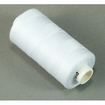Niť Unipoly - 100% polyester - biela - 500m
