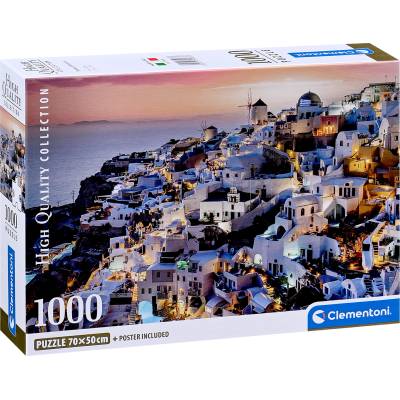 Clementoni Пъзел Clementoni от 1000 части - Нюансите на Санторини (39933)
