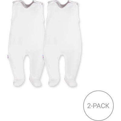 2pack dupačky pro miminka bílé