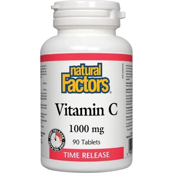 Natural Factors Vitamin C Time release, 1000 mg, 90 таблетки, Natural Factors (1341 NF)