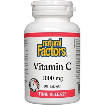Natural Factors Vitamin C Time release, 1000 mg, 90 таблетки, Natural Factors (1341 NF)