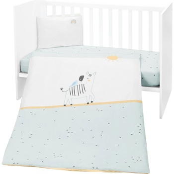 KikkaBoo Бебешки спален комплект 3 части Stripy Friends (41101030185)