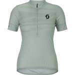 Scott Дамска фланелка с къс ръкав за колоездене Scott Women's Jersey Endurance Lt S/S Cycling jersey - Spray Grey - размер XL (156-2862-0415)